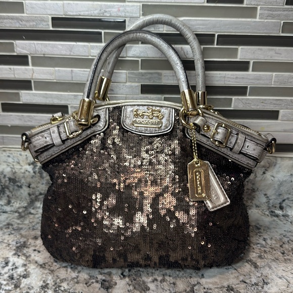 Coach Handbags - EUC✨COACH MADISON SOPHIA SEQUIN MINI SATCHEL NO CALLOUTS